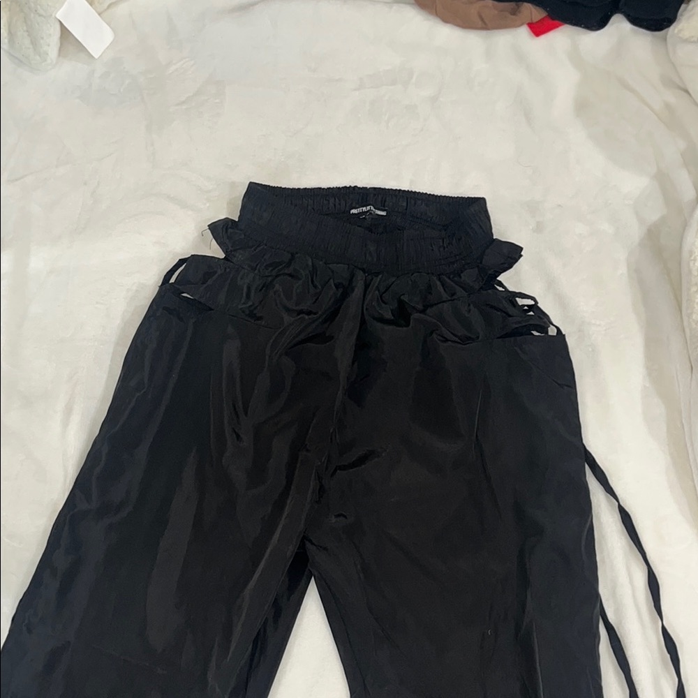 Prettylittlething Black jogger pants